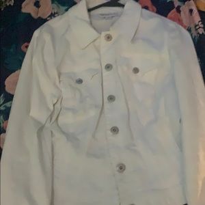 White denim jean jacket